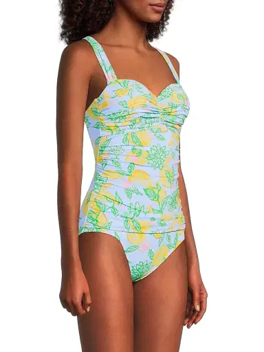 Lilly Pulitzer Women's Solaria Bluette Make Lemonade One-Piece Swimsuit - Bluette Make Lemonade | Thumbnail 4 Lilly Pulitzer Women's Solaria Bluette Make Lemonade One-Piece Swimsuit - Bluette Make Lemonade | Thumbnail 4