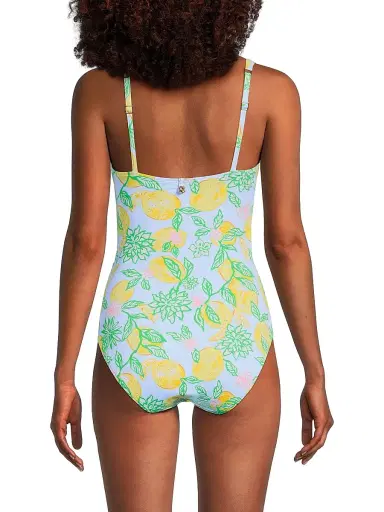 Lilly Pulitzer Women's Solaria Bluette Make Lemonade One-Piece Swimsuit - Bluette Make Lemonade | Thumbnail 5 Lilly Pulitzer Women's Solaria Bluette Make Lemonade One-Piece Swimsuit - Bluette Make Lemonade | Thumbnail 5