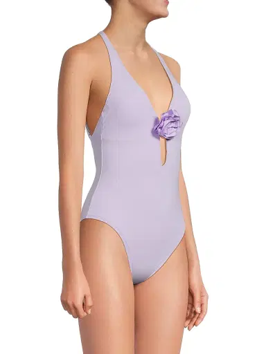 Lilly Pulitzer Women's Ester Rosette One-Piece Swimsuit - Water Hyacinth - Size 8 | Thumbnail 4 Lilly Pulitzer Women's Ester Rosette One-Piece Swimsuit - Water Hyacinth - Size 8 | Thumbnail 4