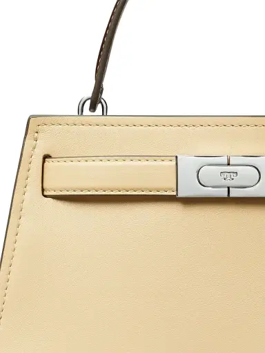 Tory Burch Women's Lee Radziwill Petite Leather Top Handle Bag - Praline | Thumbnail 6 Tory Burch Women's Lee Radziwill Petite Leather Top Handle Bag - Praline | Thumbnail 6