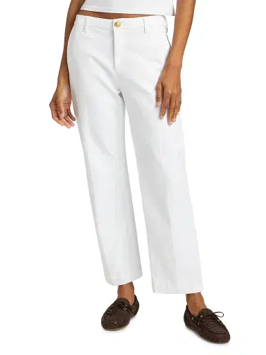 Kobi Halperin Women's Hope Stretch-Cotton Straight-Fit Pants - White | Thumbnail 3 Kobi Halperin Women's Hope Stretch-Cotton Straight-Fit Pants - White | Thumbnail 3