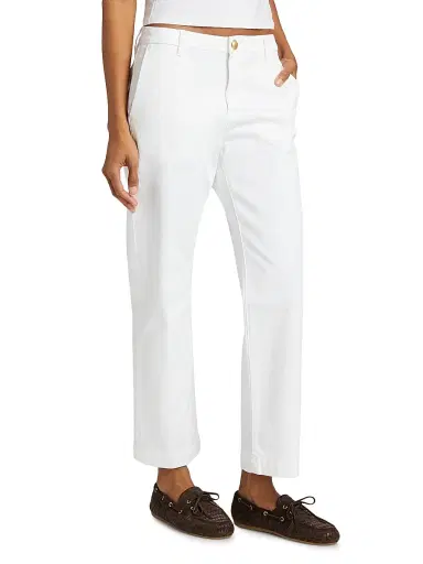 Kobi Halperin Women's Hope Stretch-Cotton Straight-Fit Pants - White | Thumbnail 4 Kobi Halperin Women's Hope Stretch-Cotton Straight-Fit Pants - White | Thumbnail 4