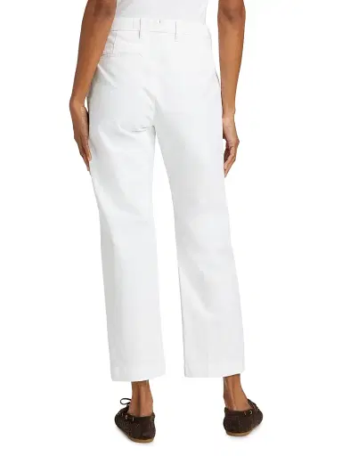 Kobi Halperin Women's Hope Stretch-Cotton Straight-Fit Pants - White | Thumbnail 5 Kobi Halperin Women's Hope Stretch-Cotton Straight-Fit Pants - White | Thumbnail 5