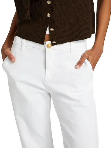 Kobi Halperin Women's Hope Stretch-Cotton Straight-Fit Pants - White | Thumbnail 6 Kobi Halperin Women's Hope Stretch-Cotton Straight-Fit Pants - White | Thumbnail 6