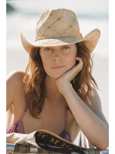 Lack of color Women's Memoirs Sundance Cowboy Raffia Hat - Natural - Size Large | Thumbnail 2 Lack of color Women's Memoirs Sundance Cowboy Raffia Hat - Natural - Size Large | Thumbnail 2