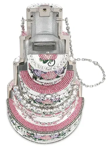 Judith Leiber Couture Women's Tiered Cake Embellished Clutch | Thumbnail 3 Judith Leiber Couture Women's Tiered Cake Embellished Clutch | Thumbnail 3