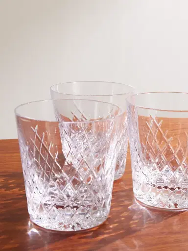 Soho Home Barwell Set of Four Crystal Rocks Glasses - Men | Thumbnail 3 Soho Home Barwell Set of Four Crystal Rocks Glasses - Men | Thumbnail 3