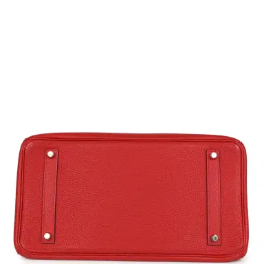 HERMÈS Pre-owned Hermes Birkin 35 Geranium Togo Palladium Hardware | Thumbnail 6 HERMÈS Pre-owned Hermes Birkin 35 Geranium Togo Palladium Hardware | Thumbnail 6