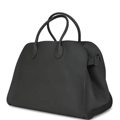 The Row The Row Soft Margaux 15 Bag Timouse Grey Calfskin Silver Hardware | Thumbnail 5 The Row The Row Soft Margaux 15 Bag Timouse Grey Calfskin Silver Hardware | Thumbnail 5