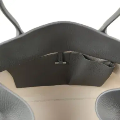 The Row The Row Soft Margaux 15 Bag Timouse Grey Calfskin Silver Hardware | Thumbnail 10 The Row The Row Soft Margaux 15 Bag Timouse Grey Calfskin Silver Hardware | Thumbnail 10