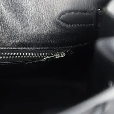 HERMÈS Vintage Hermes Birkin 30 Black Box Palladium Hardware | Thumbnail 9 HERMÈS Vintage Hermes Birkin 30 Black Box Palladium Hardware | Thumbnail 9