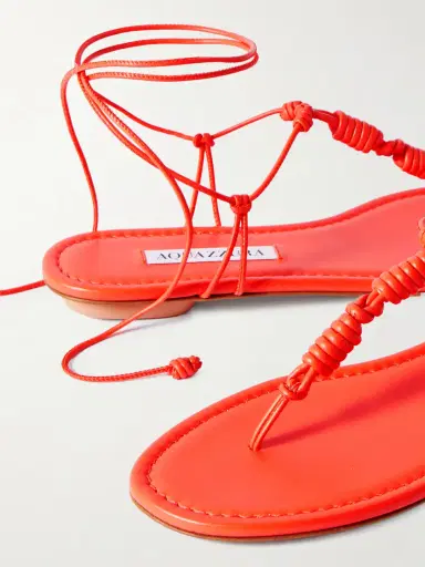 Aquazzura Oaxaca Knotted Leather Sandals | Thumbnail 4 Aquazzura Oaxaca Knotted Leather Sandals | Thumbnail 4