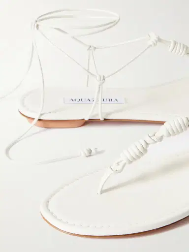 Aquazzura Oaxaca Knotted Leather Sandals | Thumbnail 4 Aquazzura Oaxaca Knotted Leather Sandals | Thumbnail 4