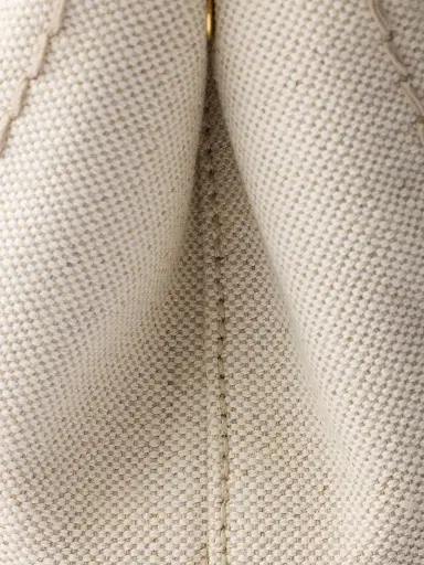 Prada Women's Linen Blend Mini Handbag - Beige Khaki | Thumbnail 6 Prada Women's Linen Blend Mini Handbag - Beige Khaki | Thumbnail 6