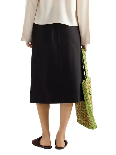 Prada Women's Cotton Drill Skirt - Black | Thumbnail 3 Prada Women's Cotton Drill Skirt - Black | Thumbnail 3