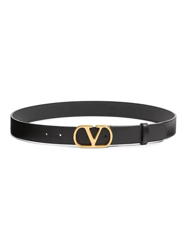Men's VLogo Signature 30MM Belt in Shiny Calfskin - Black Men's VLogo Signature 30MM Belt in Shiny Calfskin - Black