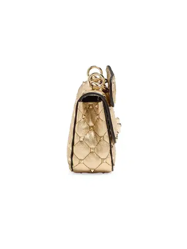 Valentino Garavani Women's Rockstud Spike Laminated Nappa Crossbody Bag - Mekong | Thumbnail 4 Valentino Garavani Women's Rockstud Spike Laminated Nappa Crossbody Bag - Mekong | Thumbnail 4