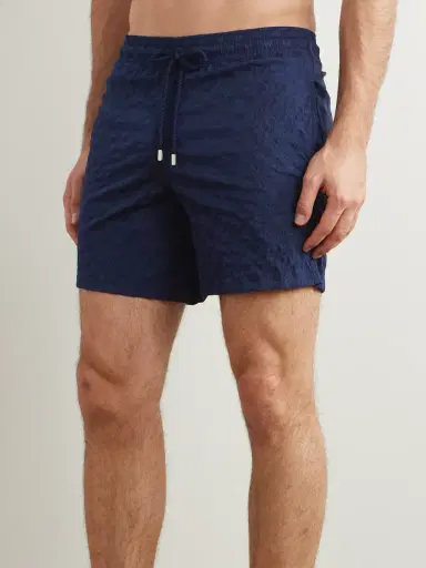 Vilebrequin Moorea Straight-Leg Mid-Length Jacquard Swim Shorts - Men | Thumbnail 2 Vilebrequin Moorea Straight-Leg Mid-Length Jacquard Swim Shorts - Men | Thumbnail 2
