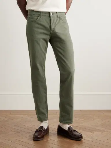 NN07 Tony 1923 Slim-Fit Garment-Dyed Organic Cotton-Blend Twill Trousers - Men | Thumbnail 3 NN07 Tony 1923 Slim-Fit Garment-Dyed Organic Cotton-Blend Twill Trousers - Men | Thumbnail 3
