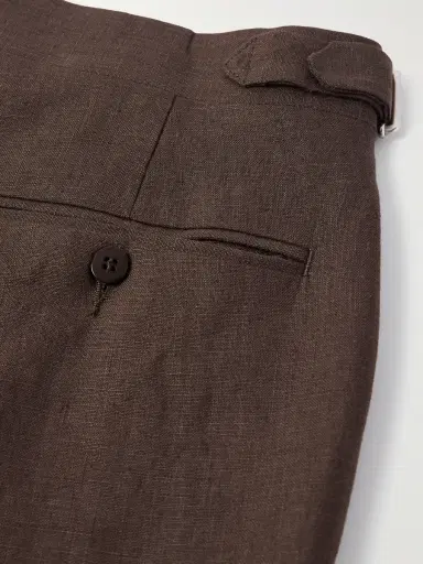 Stòffa Straight-Leg Pleated Linen Trousers - Men | Thumbnail 5 Stòffa Straight-Leg Pleated Linen Trousers - Men | Thumbnail 5
