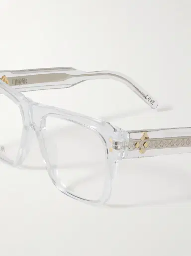 DIOR Eyewear CD DiamondO S6I Transparent Square Acetate Glasses - Men | Thumbnail 4 DIOR Eyewear CD DiamondO S6I Transparent Square Acetate Glasses - Men | Thumbnail 4