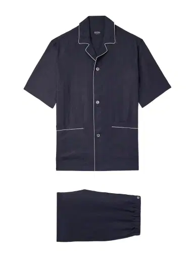 Zegna Camp-Collar Oasi Linen Pyjama Set - Men | Thumbnail 1 Zegna Camp-Collar Oasi Linen Pyjama Set - Men | Thumbnail 1