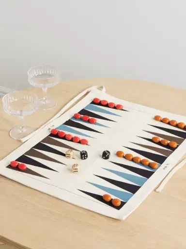 Fourth Street Canvas, Wood And Metal Backgammon Set | Thumbnail 2 Fourth Street Canvas, Wood And Metal Backgammon Set | Thumbnail 2