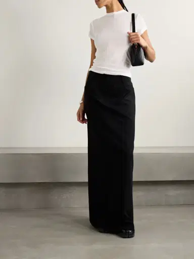 Skims Sheer Stretch-jersey T-shirt - Snow | Thumbnail 2 Skims Sheer Stretch-jersey T-shirt - Snow | Thumbnail 2