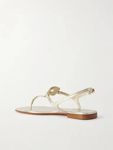 Roger Vivier Viv By The Sea Metallic Leather Sandals | Thumbnail 3 Roger Vivier Viv By The Sea Metallic Leather Sandals | Thumbnail 3
