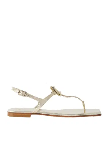 Roger Vivier Viv By The Sea Metallic Leather Sandals | Thumbnail 1 Roger Vivier Viv By The Sea Metallic Leather Sandals | Thumbnail 1