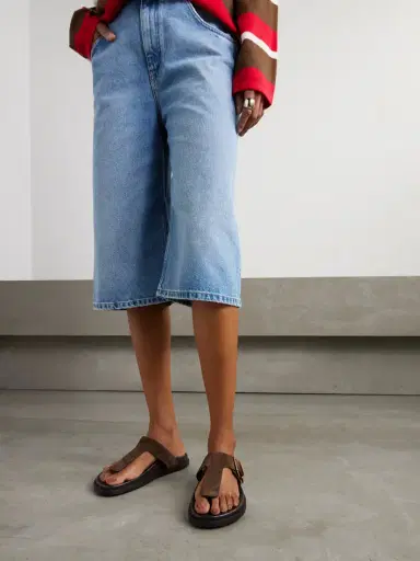 Tod's Buckled Suede Sandals | Thumbnail 2 Tod's Buckled Suede Sandals | Thumbnail 2