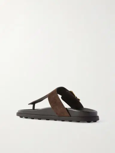 Tod's Buckled Suede Sandals | Thumbnail 3 Tod's Buckled Suede Sandals | Thumbnail 3