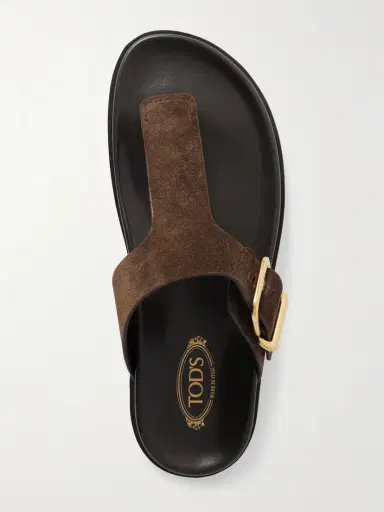 Tod's Buckled Suede Sandals | Thumbnail 5 Tod's Buckled Suede Sandals | Thumbnail 5