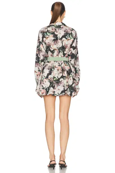 Norma Kamali Super Oversized Boyfriend Shirt Flared Mini Dress | Thumbnail 3 Norma Kamali Super Oversized Boyfriend Shirt Flared Mini Dress | Thumbnail 3