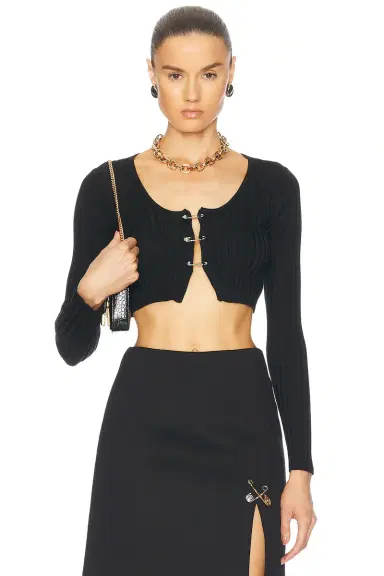 VERSACE Cropped Cardigan | Thumbnail 1 VERSACE Cropped Cardigan | Thumbnail 1
