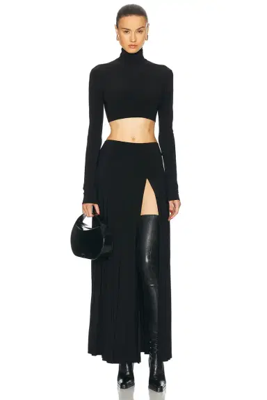 Norma Kamali for FWRD Pleated Long Skirt | Thumbnail 6 Norma Kamali for FWRD Pleated Long Skirt | Thumbnail 6