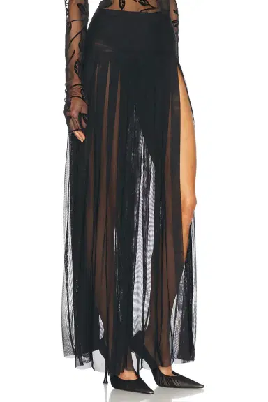 Norma Kamali Pleated Long Skirt | Thumbnail 2 Norma Kamali Pleated Long Skirt | Thumbnail 2