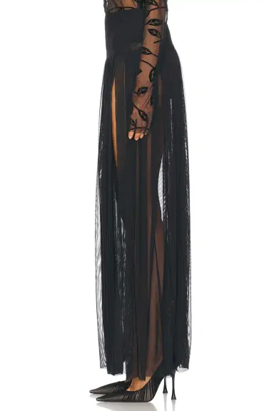 Norma Kamali Pleated Long Skirt | Thumbnail 3 Norma Kamali Pleated Long Skirt | Thumbnail 3