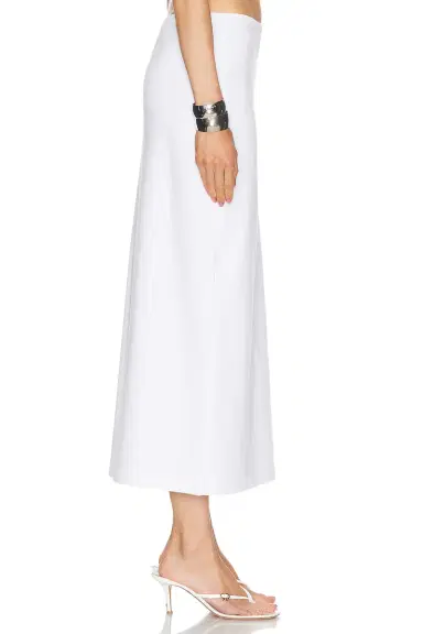 Norma Kamali Side Slit Midcalf Skirt | Thumbnail 2 Norma Kamali Side Slit Midcalf Skirt | Thumbnail 2