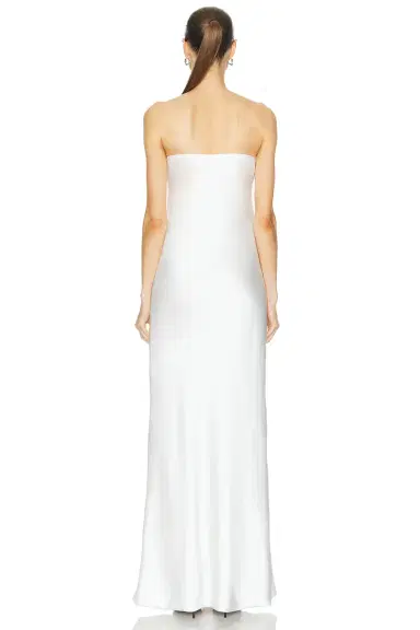 Norma Kamali Bias Strapless Gown | Thumbnail 3 Norma Kamali Bias Strapless Gown | Thumbnail 3