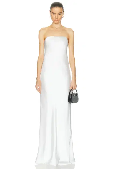 Norma Kamali Bias Strapless Gown | Thumbnail 1 Norma Kamali Bias Strapless Gown | Thumbnail 1