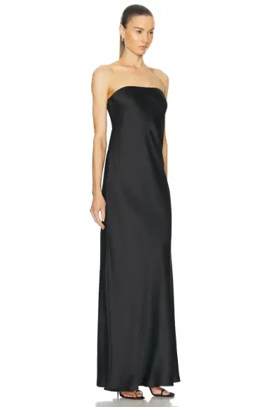 Norma Kamali Bias Strapless Gown | Thumbnail 2 Norma Kamali Bias Strapless Gown | Thumbnail 2