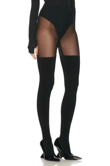 Norma Kamali Thigh High Spliced Legging | Thumbnail 2 Norma Kamali Thigh High Spliced Legging | Thumbnail 2