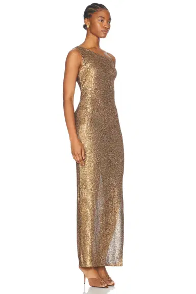 Norma Kamali Drop Shoulder Fitted Gown | Thumbnail 2 Norma Kamali Drop Shoulder Fitted Gown | Thumbnail 2
