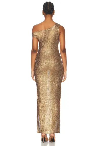 Norma Kamali Drop Shoulder Fitted Gown | Thumbnail 4 Norma Kamali Drop Shoulder Fitted Gown | Thumbnail 4
