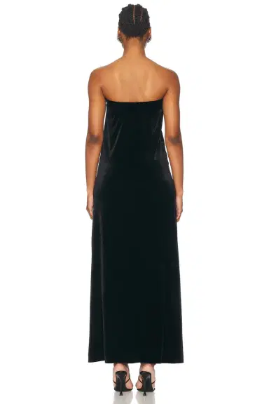 Norma Kamali Strapless Tailored Side Slit Gown | Thumbnail 5 Norma Kamali Strapless Tailored Side Slit Gown | Thumbnail 5