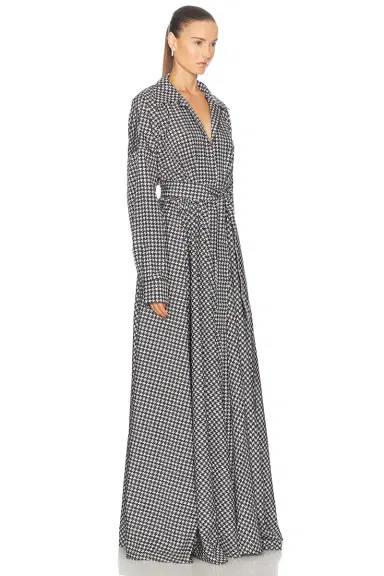 Norma Kamali Super Oversized Boyfriend Shirt Flared Gown | Thumbnail 2 Norma Kamali Super Oversized Boyfriend Shirt Flared Gown | Thumbnail 2