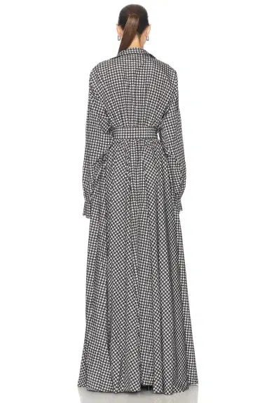 Norma Kamali Super Oversized Boyfriend Shirt Flared Gown | Thumbnail 3 Norma Kamali Super Oversized Boyfriend Shirt Flared Gown | Thumbnail 3
