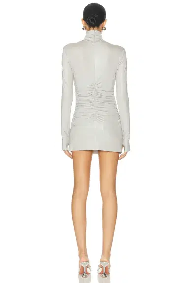 Norma Kamali Long Sleeve Turtleneck Pickleball Dress | Thumbnail 3 Norma Kamali Long Sleeve Turtleneck Pickleball Dress | Thumbnail 3