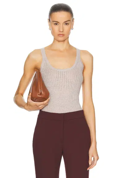 Gabriela Hearst Nevin Pointelle Tank Top | Thumbnail 1 Gabriela Hearst Nevin Pointelle Tank Top | Thumbnail 1
